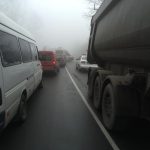 На Косівщині вантажівка зіткнулась з поліцейським автомобілем