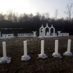 У селі Спас на Коломийщині до свята Водохреща збудували вже традиційне крижане містечко: фоторепортаж