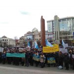 Представники профспілок Івано-Франківська долучилися до всеукраїнської акції протесту проти президента