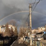 Рідкісне явище: у небі над Івано-Франківськом посеред зими з’явилася подвійна веселка