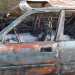 На Богородчанщині вщент згорів легковий автомобіль: фоторепортаж
