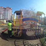 У Івано-Франківську продовжують дезінфікувати громадські місця: фотофакт