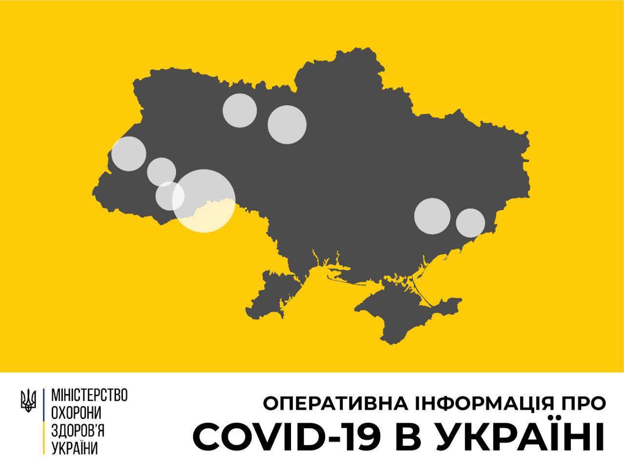 В Україні вже зафіксували 47 випадків коронавірусу