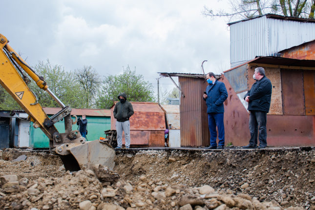 В Івано-Франківську тривають роботи зі з'єднання Бульварів