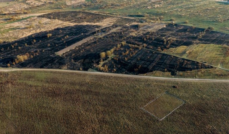 Суцільне згарище. У мережі показали масштаби спалювання трави у Франківську: вражаючі фото