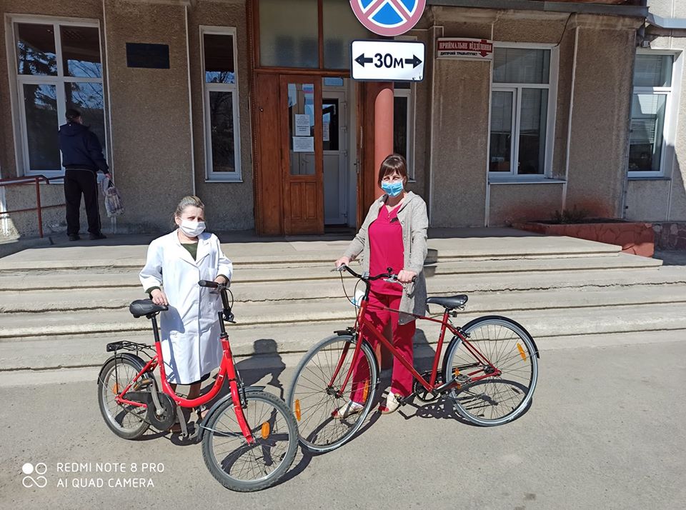 Небайдужих франківців просять подарувати велосипеди медикам, аби ті без проблем могли добиратись на роботу