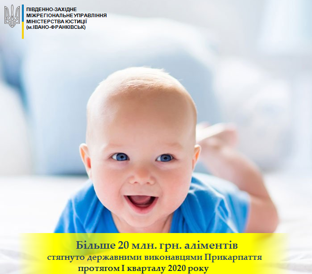 Понад 20 мільйонів гривень аліментів стягнули з прикарпатців від початку року