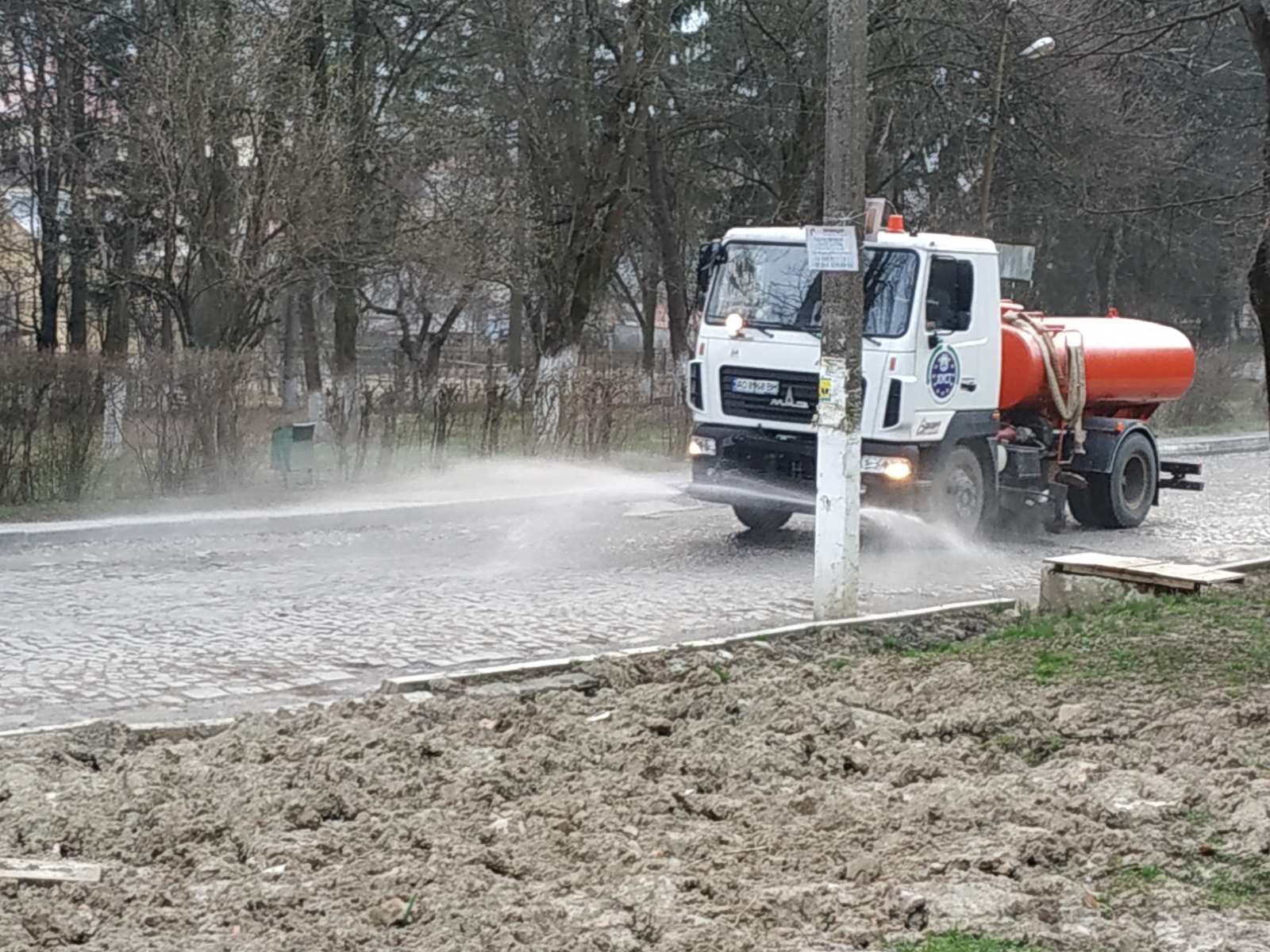 На Прикарпатті продовжують дезінфікувати вулиці та будинки