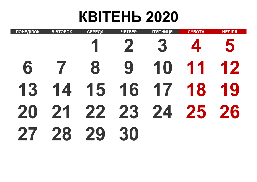 квітень 2020