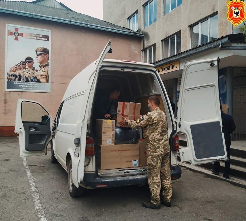 Обласному військомату передали засоби захисту від COVID-19