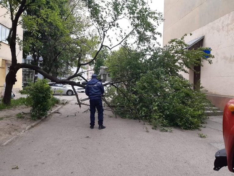 Івано-Франківськ потерпає від сильного буревію