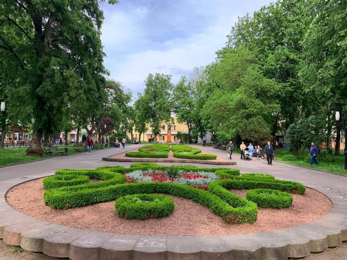 З настанням теплої погоди Івано-Франківськ активно заквітчують: відео