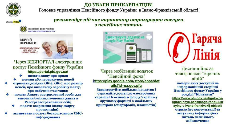 Як працюють сервісні центри Пенсійного фонду України в області