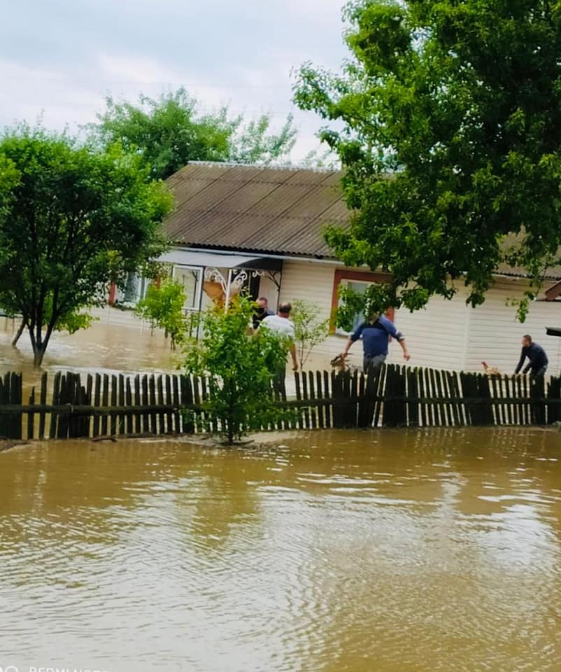 У прикарпатському селі невеликий потічок затопив дорогу та обійстя людей - триває евакуація: фото, відео