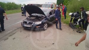 В автотрощі у передмісті Івано-Франківська зіткнулося відразу п'ять автомобілів: фоторепортаж