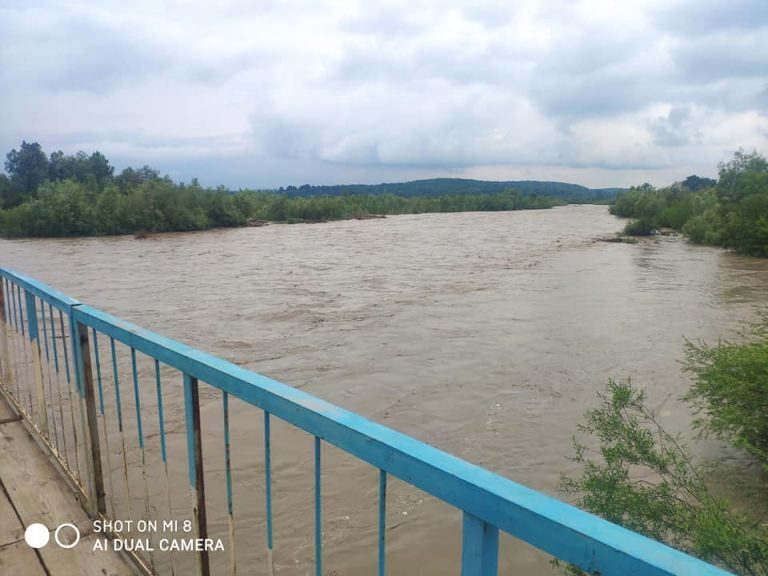 У водоймах Коломиї суттєво піднявся рівень води: відео