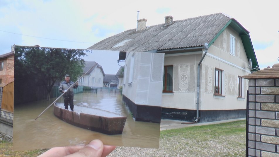 Через зруйнувану дамбу повноводна річка може затопити третину села на Калущині: відео