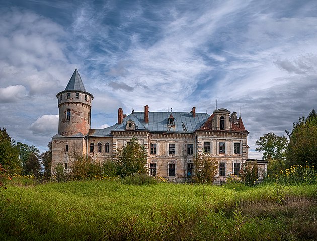 Палац Реїв: як виглядає унікальна прикарпатська пам’ятка архітектури з висоти пташиного польоту