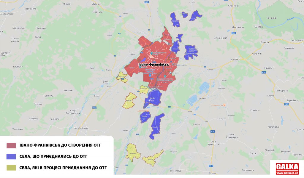 Більша за острів Пасхи та Париж: Івано-Франківська ОТГ складатиметься з 19 населених пунктів