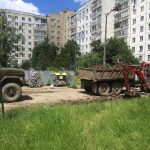 Франківські підрядники взялися за капітальний ремонт одного з дворів на Вовчинецькій ФОТО