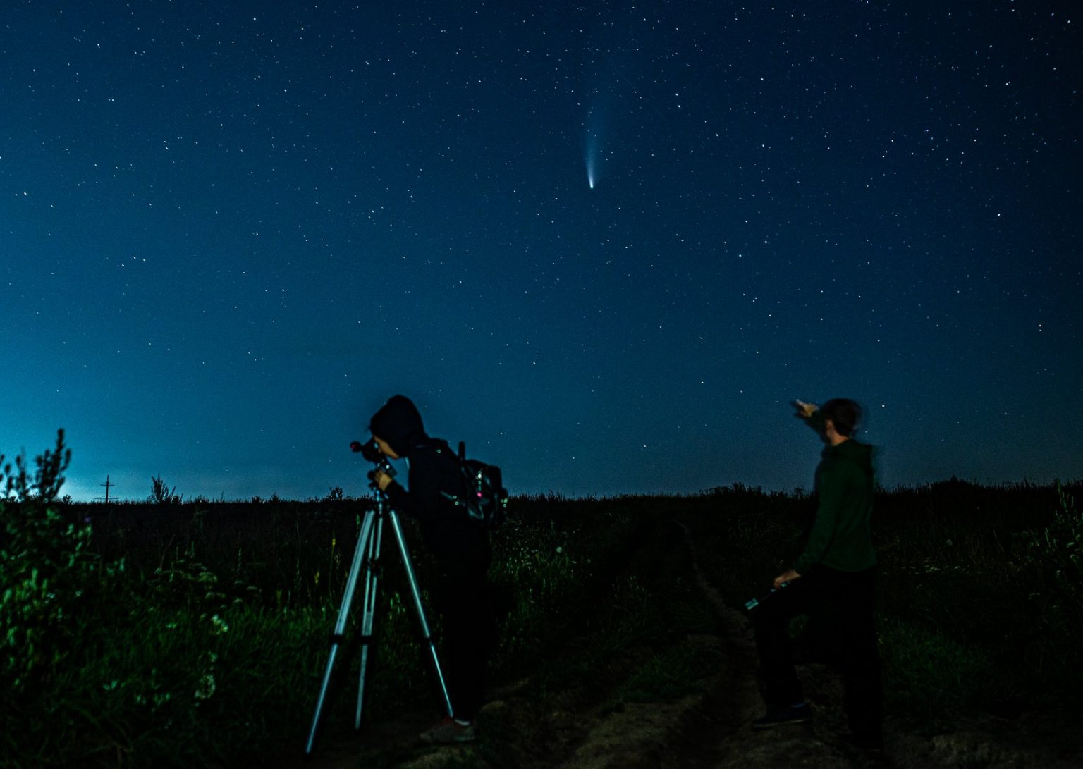 Франківському фотографу вдалось сфотографувати палаючу комету Neowise