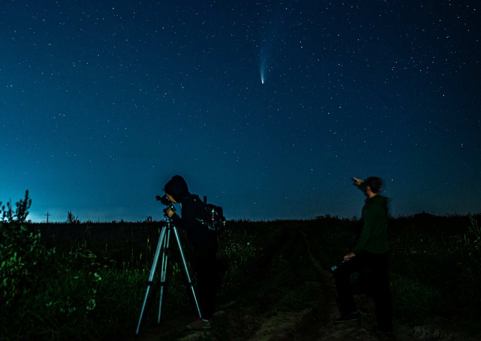 Франківському фотографу вдалось сфотографувати палаючу комету Neowise