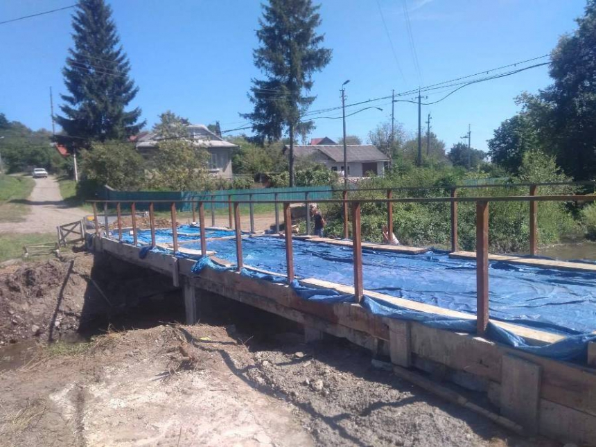 На Снятинщині відновлюють мости, зруйновані червневою негодою ФОТО