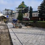У Франківську комплексний ремонт вулиці біля привокзального скверу