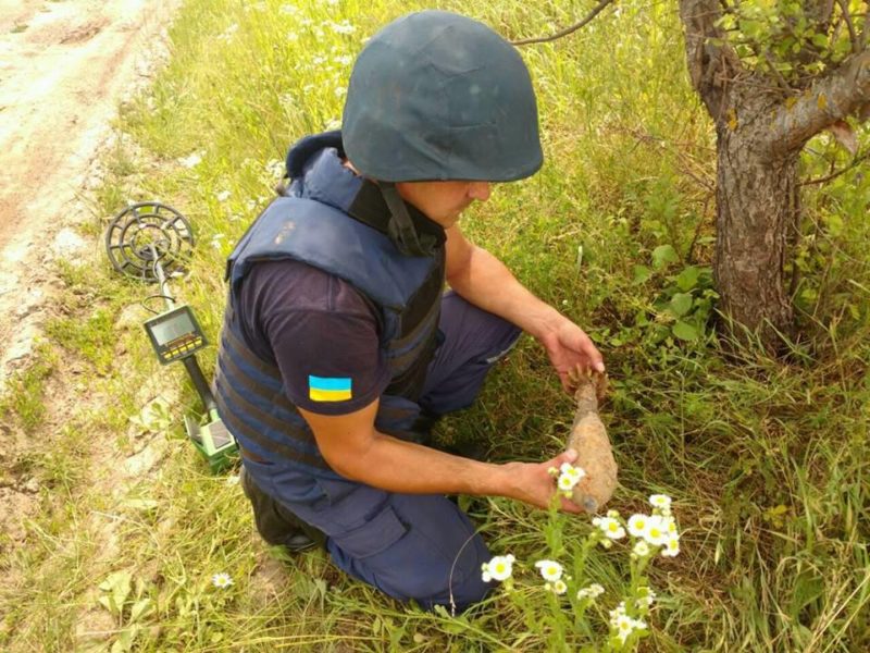 У прикарпатця на подвір'ї виявили мінометну міну