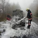 На Франківщині горів легковик