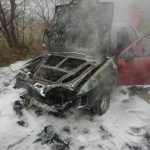 На Прикарпатті горіло сміття, авто та дерев'яна будівля