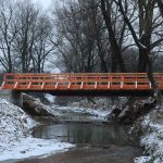 У Надвірній відремонтували пішохідний місток, який зруйнувала повінь ФОТО