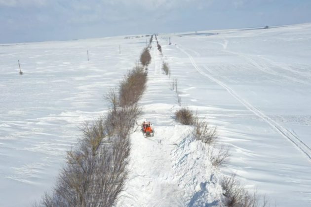 Як виглядають снігові перемети біля Городенки ФОТО