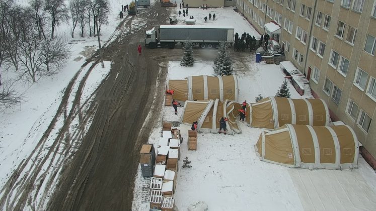 На Франківщині розпочали розгортання мобільного госпіталю ДСНС для надання медичної допомоги хворим на COVID-19