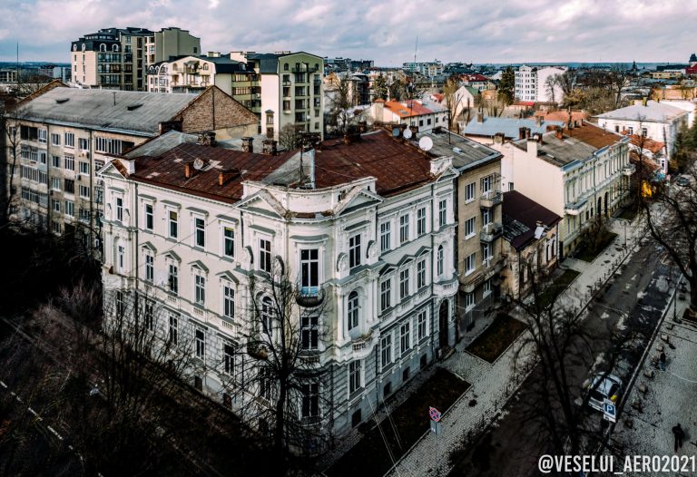 Франківський фотограф показав вулицю Шевченка з висоти пташиного польоту ФОТО