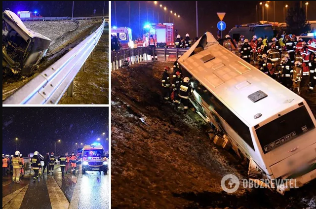 У Польщі автобус із українцями потрапив у ДТП - є травмовані та загиблий