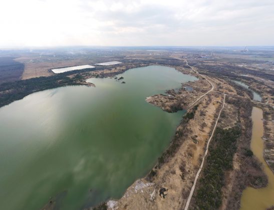 Неймовірні світлини Домбровського кар’єру з висоти пташиного польоту ФОТО