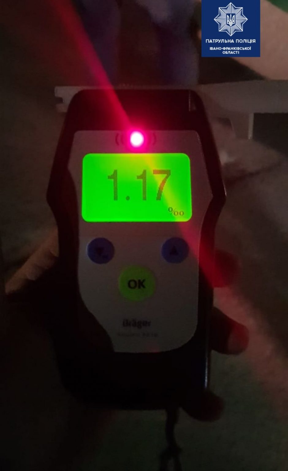 За ніч франківські патрульні виявили 5 п'яних водіїв