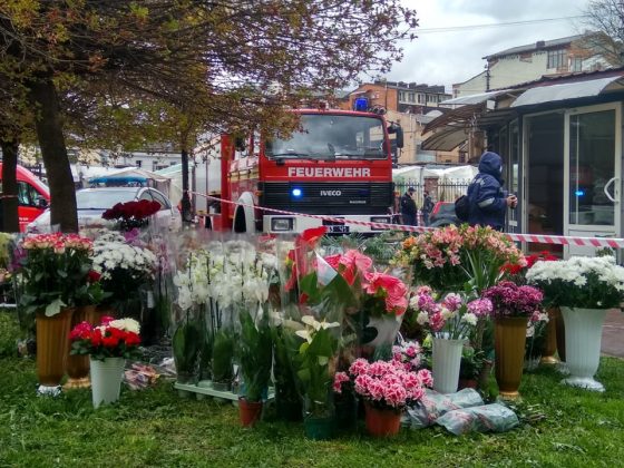 Франківські підприємці рятували квіти під час пожежі ФОТОФАКТ