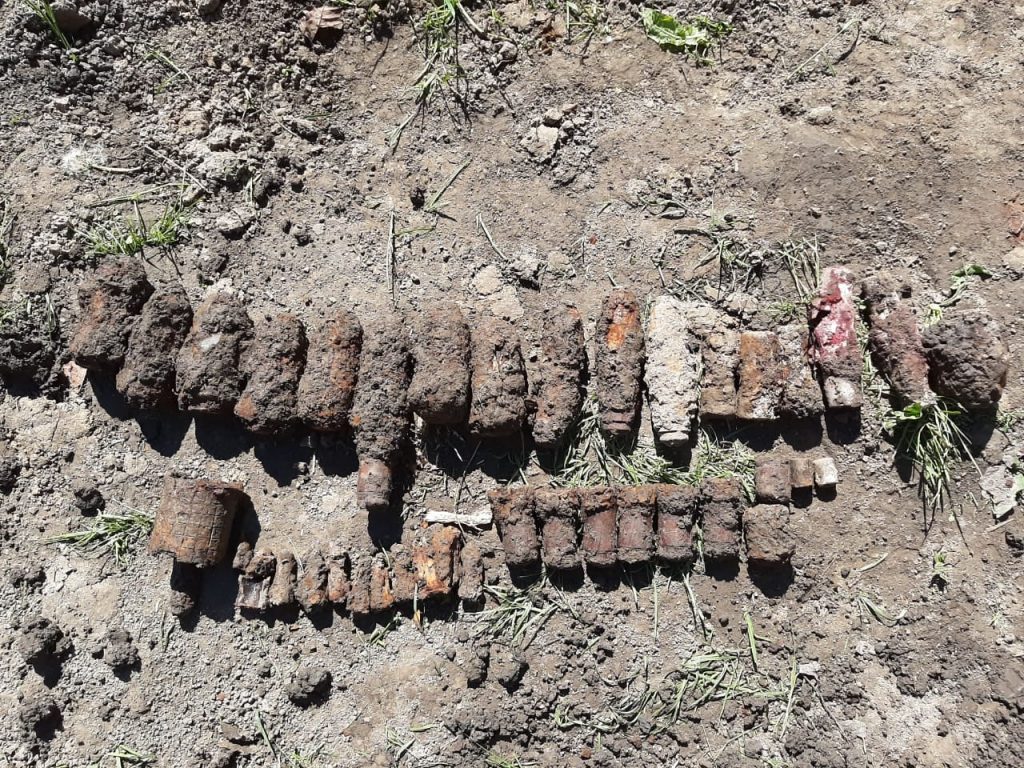 У прикарпатської родини на подвір'ї відкопали 5 ручних гранат ФОТО