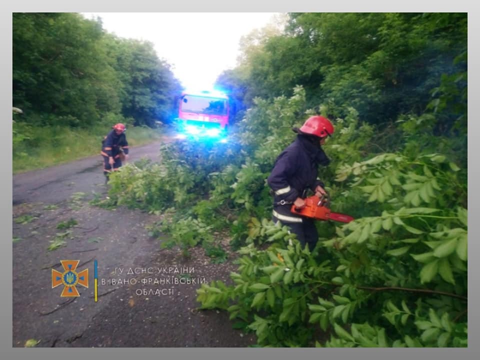 Рятувальники розчищають Рогатинщину після буревію ФОТО
