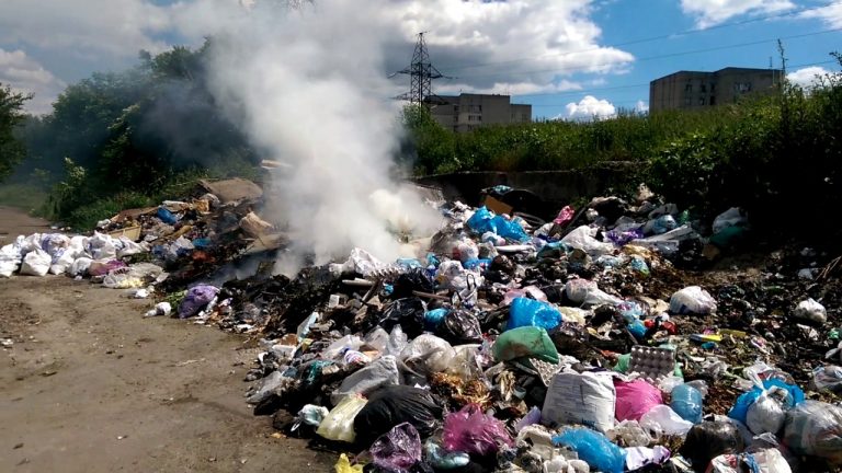 На Городенківському сміттєзвалищі трапилась масштабна пожежа