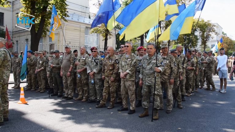 Коломияни долучились до ходи ветеранів АТО у Києві ВІДЕО