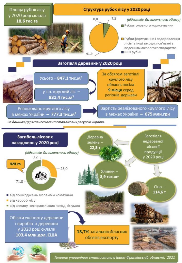 На Франківщині у розвиток підприємств лісового господарства у 2020 спрямовано 26,8 млн.грн капітальних інвестицій