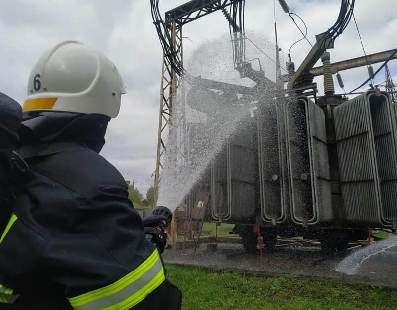 Рятувальники "гасили пожежу" на Калуській ТЕЦ ФОТО