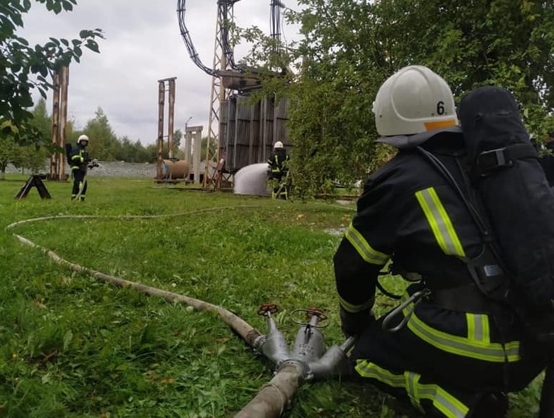 Рятувальники "гасили пожежу" на Калуській ТЕЦ ФОТО