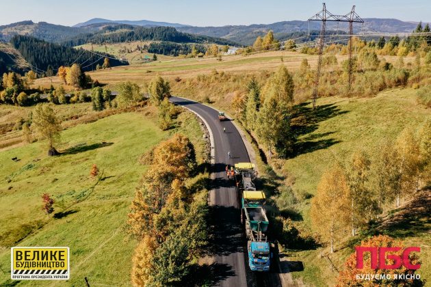 Триває ремонт гірської дороги через декілька карпатських перевалів Долина - Хуст ФОТО