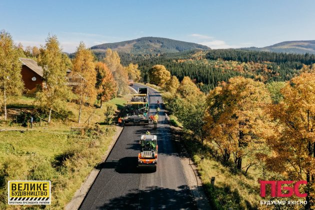 Триває ремонт гірської дороги через декілька карпатських перевалів Долина - Хуст ФОТО