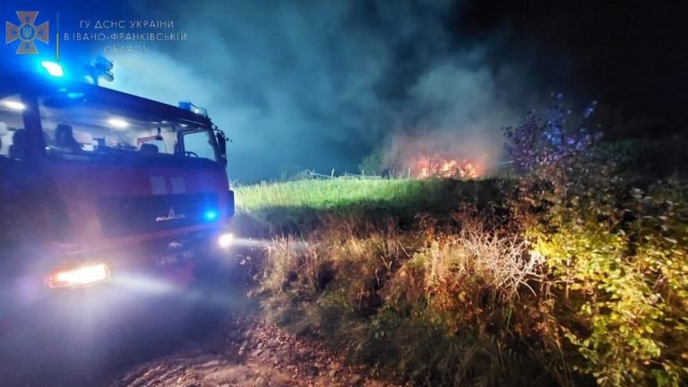 Прикарпатці знову активно палять суху траву