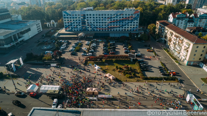 Frankivsk Half Marathon з висоти пташиного польоту ФОТО